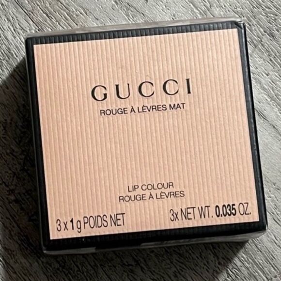 GUCCI Mini Matte Lipstick Set - Luxe 3-Piece Collection - Picture 9 of 16